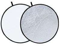 REFLECTOR 2 IN 1 SILVER - WHITE 80 CM